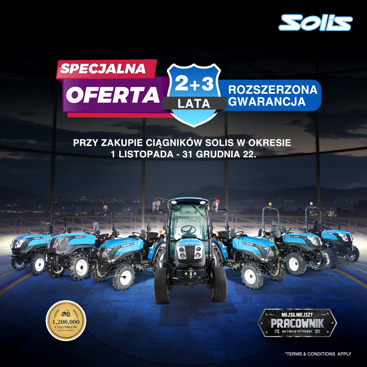Rozszerzona Gwarancja do 5 lat na wszystkie ciągniki SOLIS Image